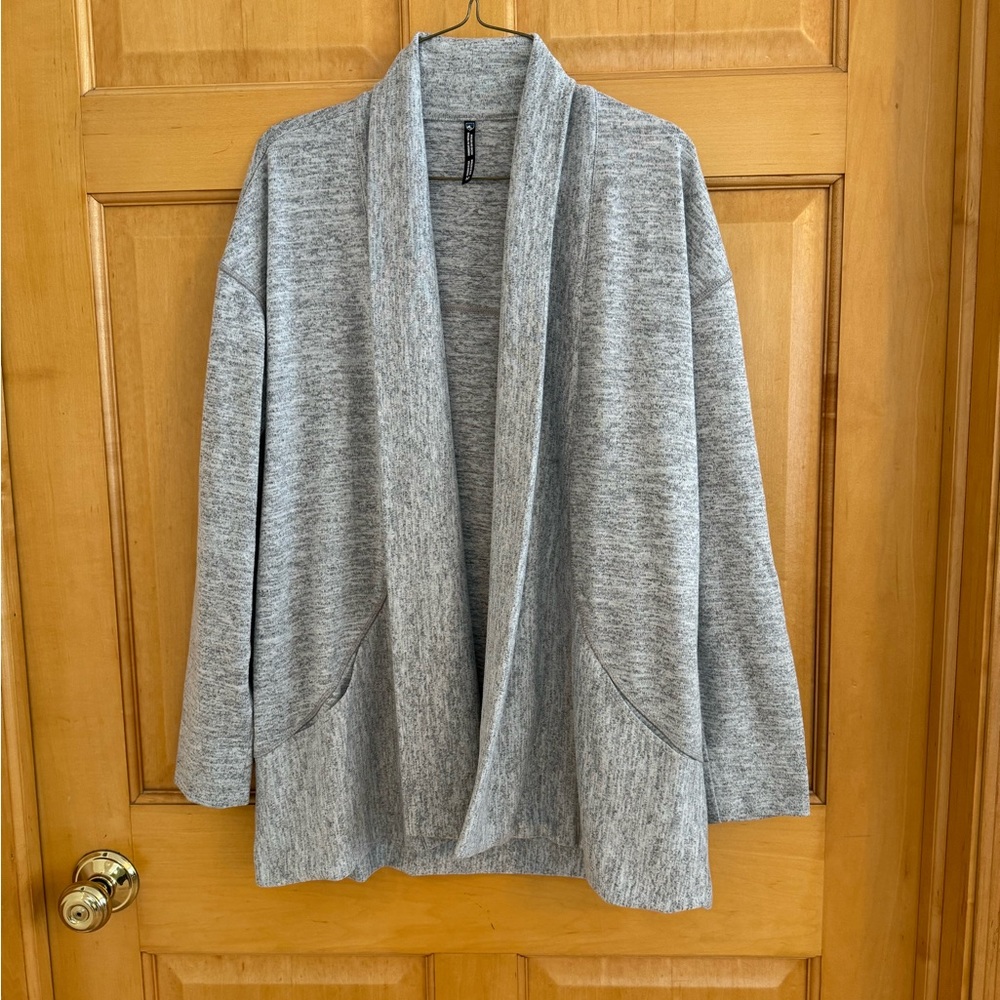Kuhl Lea Wrap Cardigan Sweater Heathered Grey Womens Medium